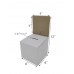 FixtureDisplays® 10PK White Small Mini Raffle Ticket Cardboard Box 6x6x12